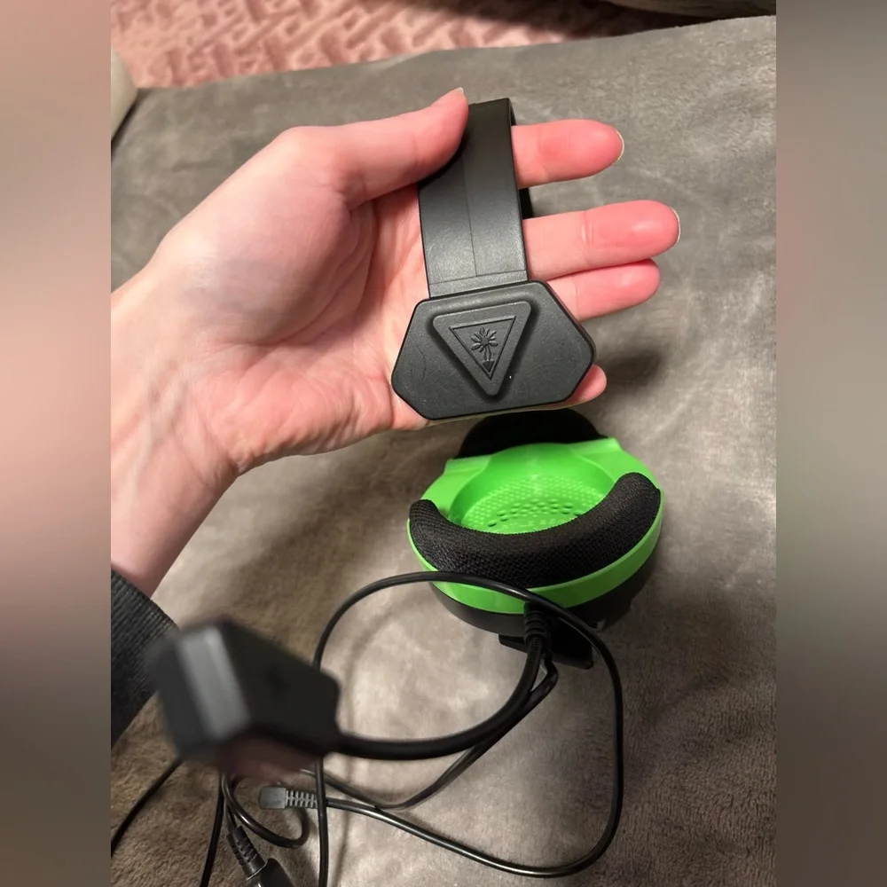 Turtle Beach Reacon PlayStation Black and Green Wired Chat Gaming Headset